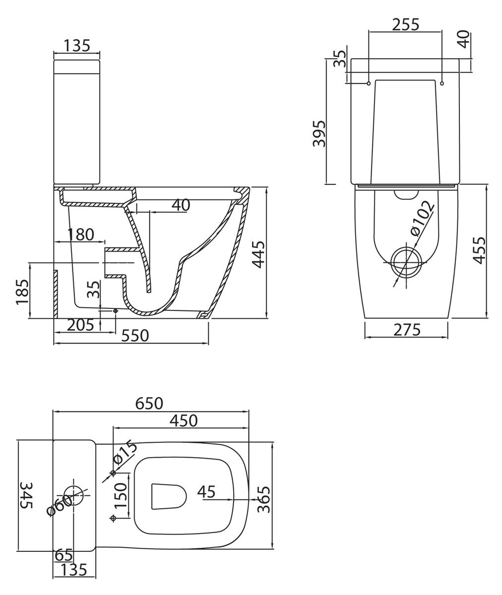 унитаз компакт belbagno steam bb130cpr безободковый p trap фото 15