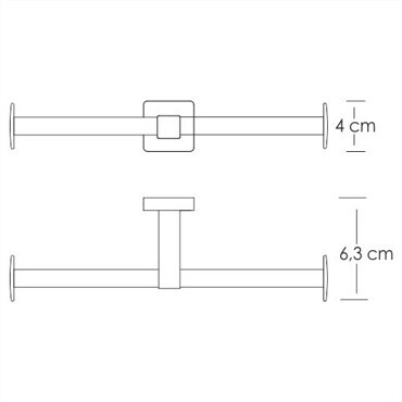 Wasserckraft Lippe K-6596D Держатель туалетной бумаги, двойной