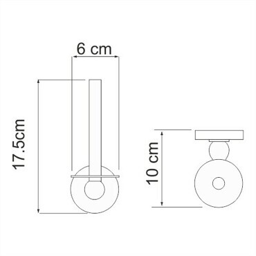 Wasserckraft Diemel K-2297 Держатель туалетной бумаги