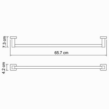 Wasserckraft Lippe K-6530 Держатель полотенец одинарный