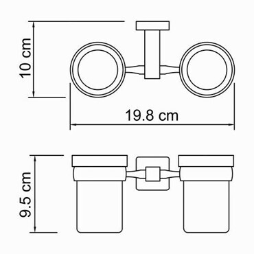 Wasserckraft Lippe K-6528D Подстаканник двойной